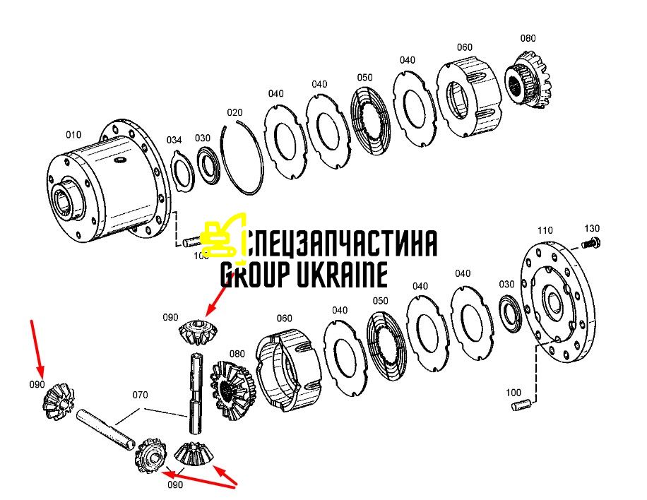 119340A1 (4461301030, 3232253M1, 002283375) Шестерня диференціала New Holland, ZF Z11