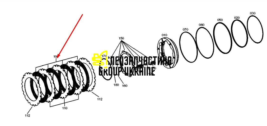 384322A1 (4474252033) Внутрішній фрикційний диск New Holland, ZF