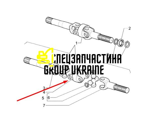 85827070 (046196, 6194009M1, CA0046196) Муфта New Holland, Carraro