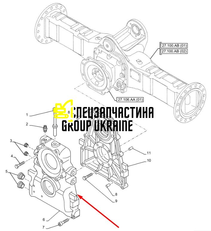 47680006 Корпус New Holland 137182