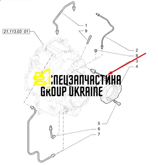 87705447 (0635446, 6194955M91) Датчик температури New Holland, Carraro
