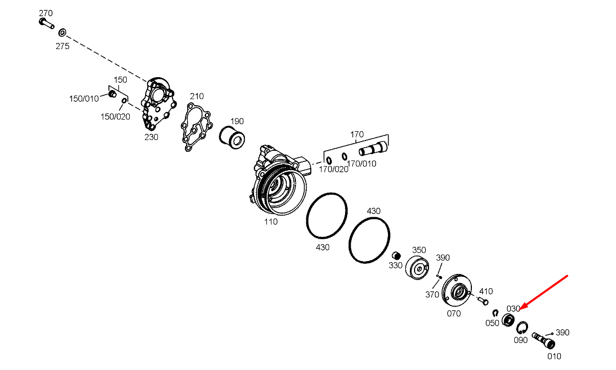 71443337 Кульковий підшипник Holland 0750116083, New Holland, ZF