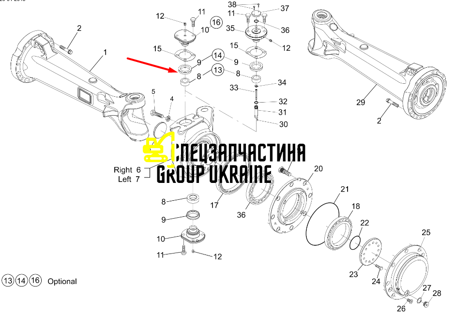 Ущільнення гумове New Holland, CNH