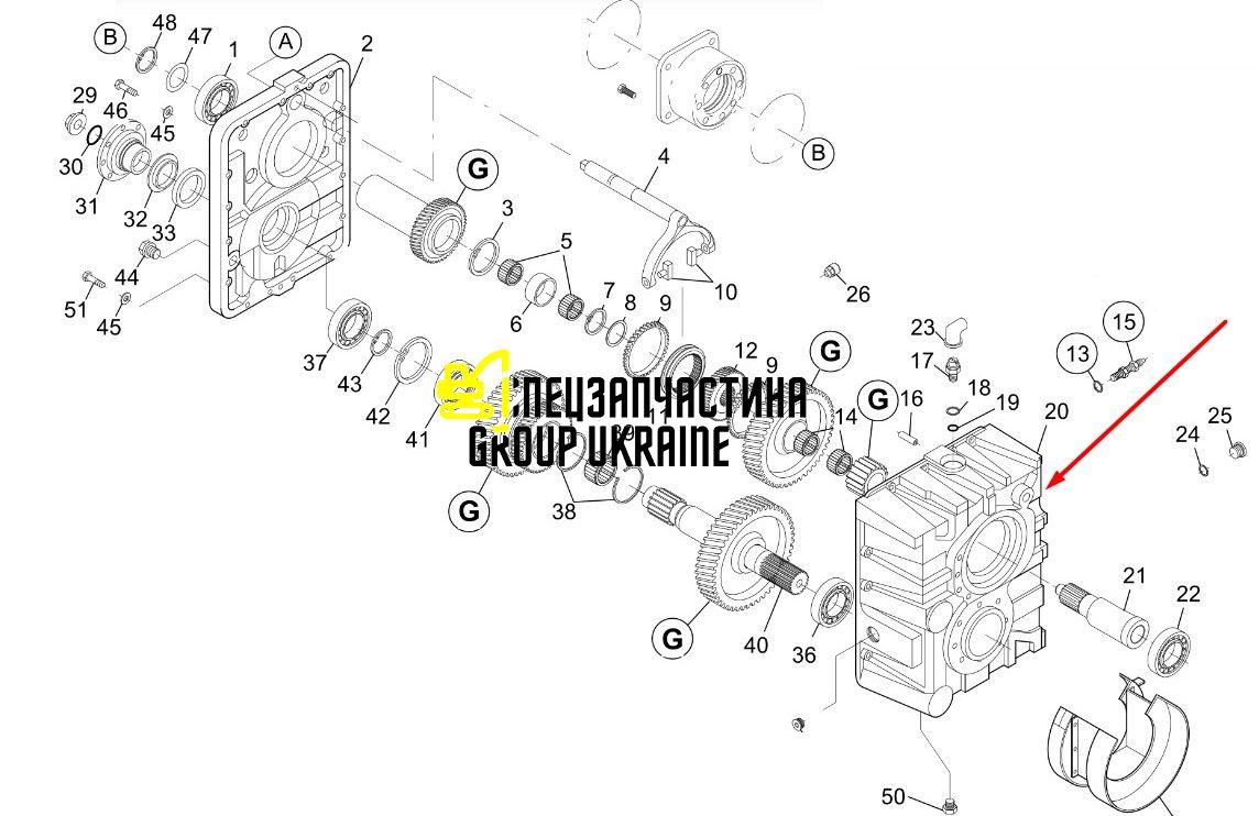Корпус New Holland, DANA SPICER 71489767
