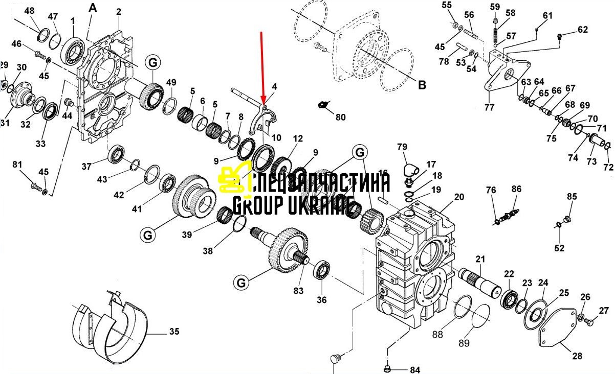 Рульова тяга New Holland, DANA SPICER