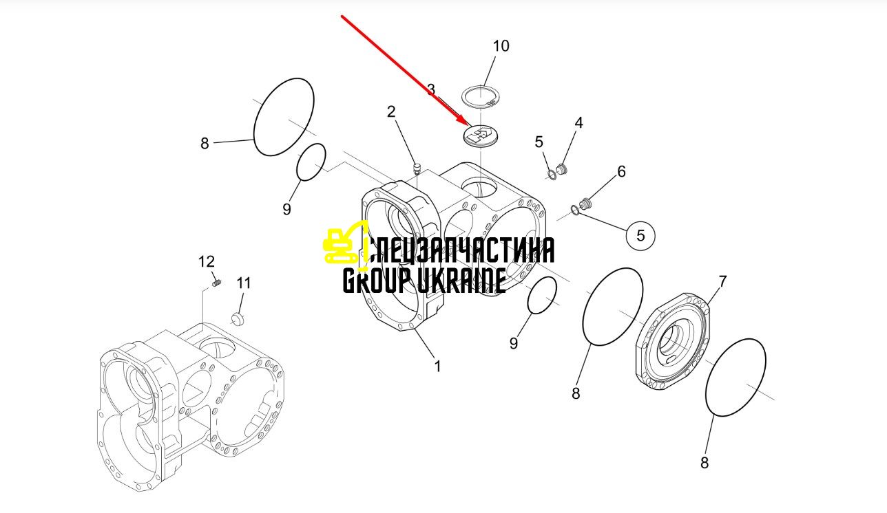 71491255 Кришка New Holland