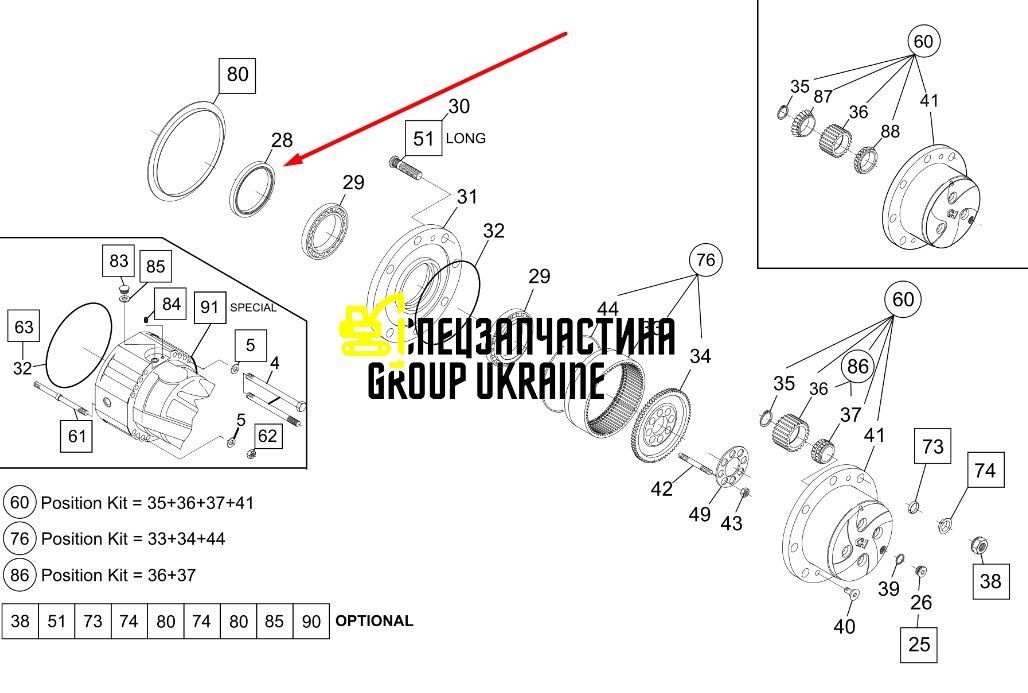 72117587 (177.06.009.01) Сальник New Holland, Dana Spicer
