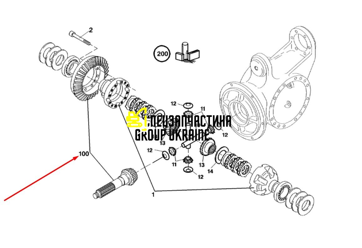72180171 Конічна пара New Holland