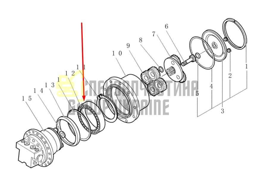 72275296 Підшипник бортового редуктора NEW HOLLAND EH18