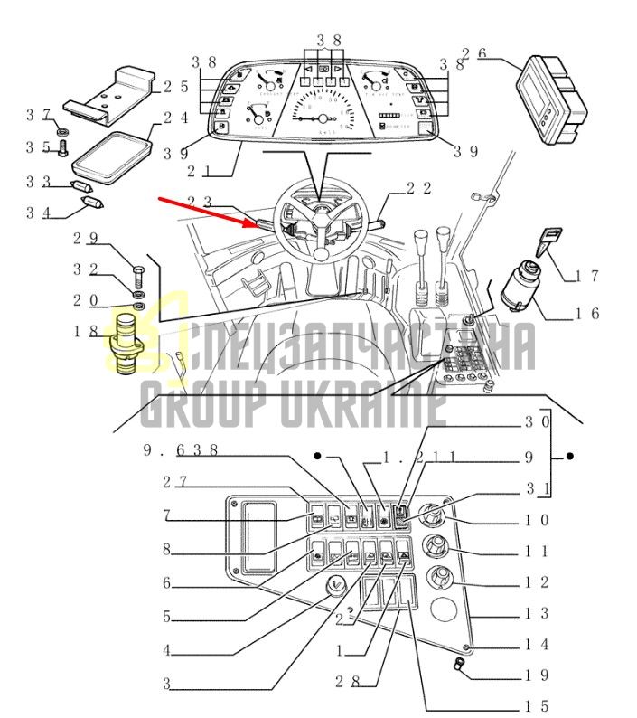 76036566 Маніпулятор трансмісії New Holland LW110, LW190