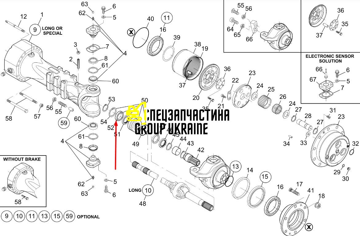 76086047 (005.01.0121) Підшипник New Holland, Dana Spicer 50x90x20