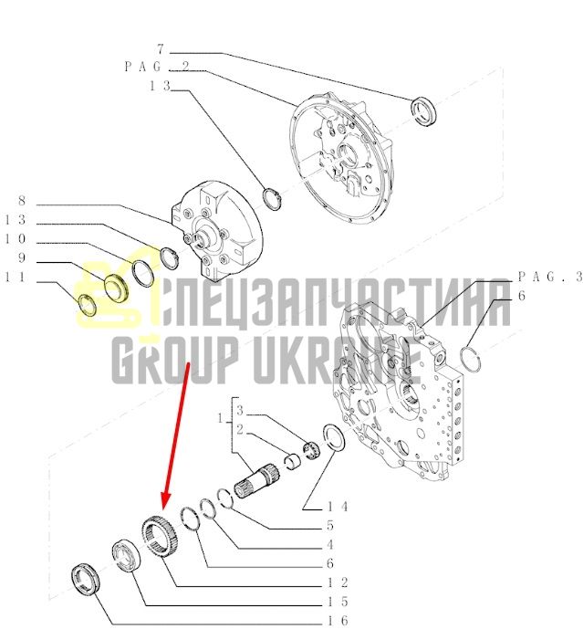 Купити Case, New Holland 76086197 Шестерня