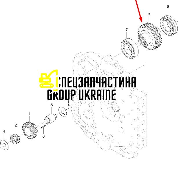 76086219 Шестерня New Holland, Dana Spicer Т12000