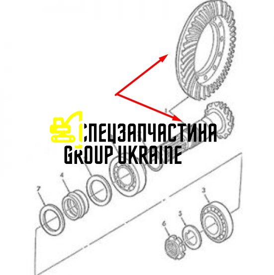 065464 Головна (конічна) пара Carraro Z = 11/32