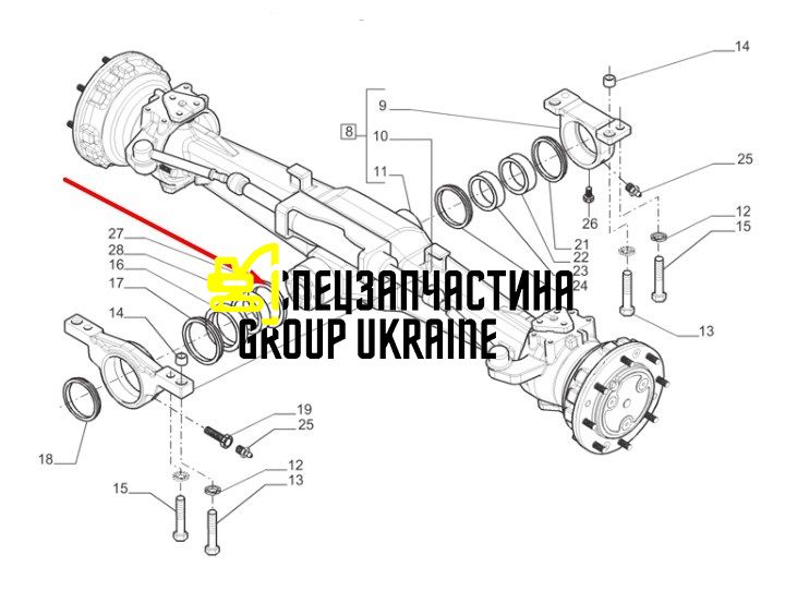 82920194 (126630, 34058000, 0.900.0095.0, 10000019, 42T-23-H0P32, 51335869) Упорна шайба New Holland, Carraro