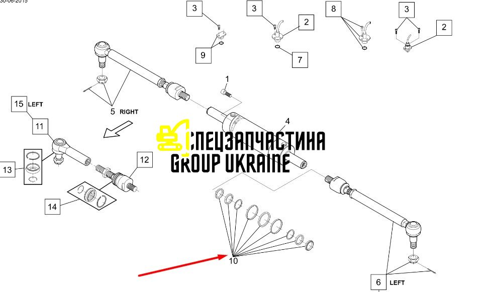 Ремкомплект New Holland, DANA SPICER 84174228