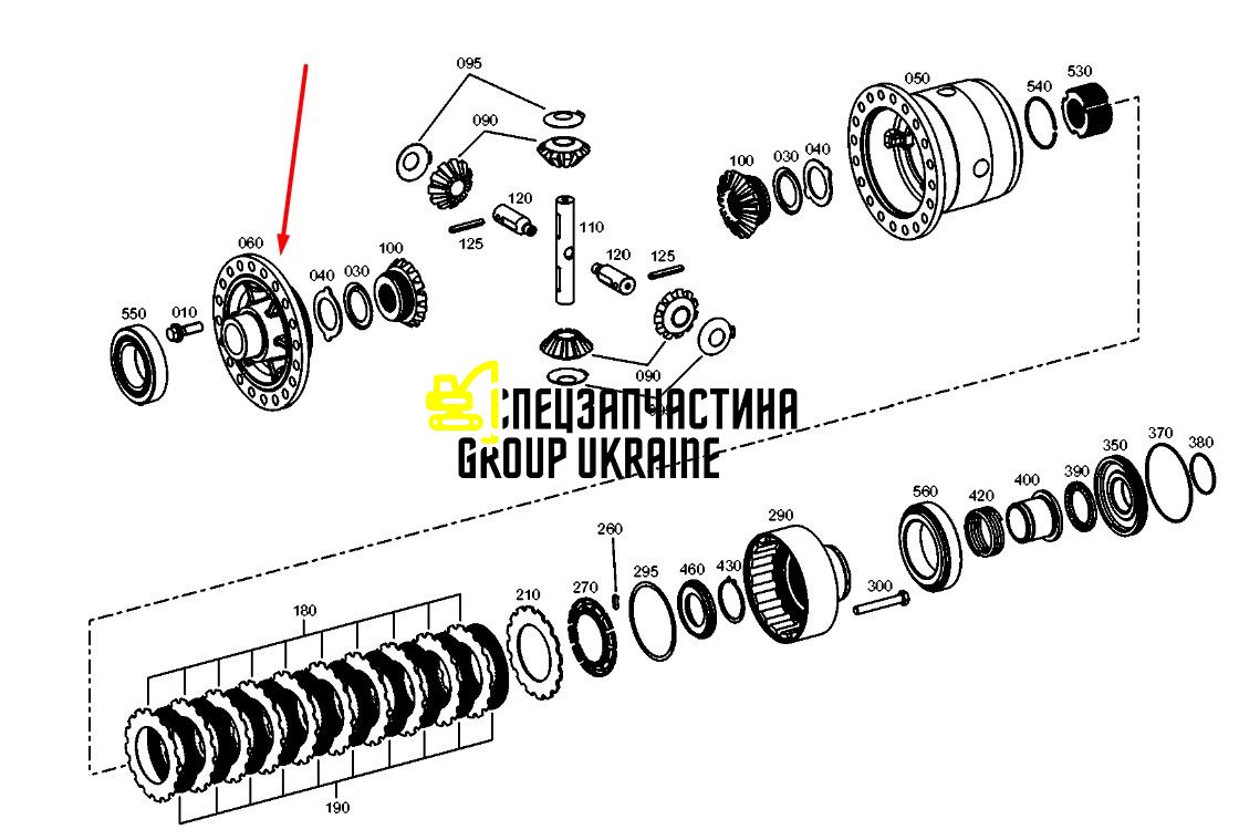 84330534 (4481316056) Кришка корпусу диференціалу New Holland, ZF
