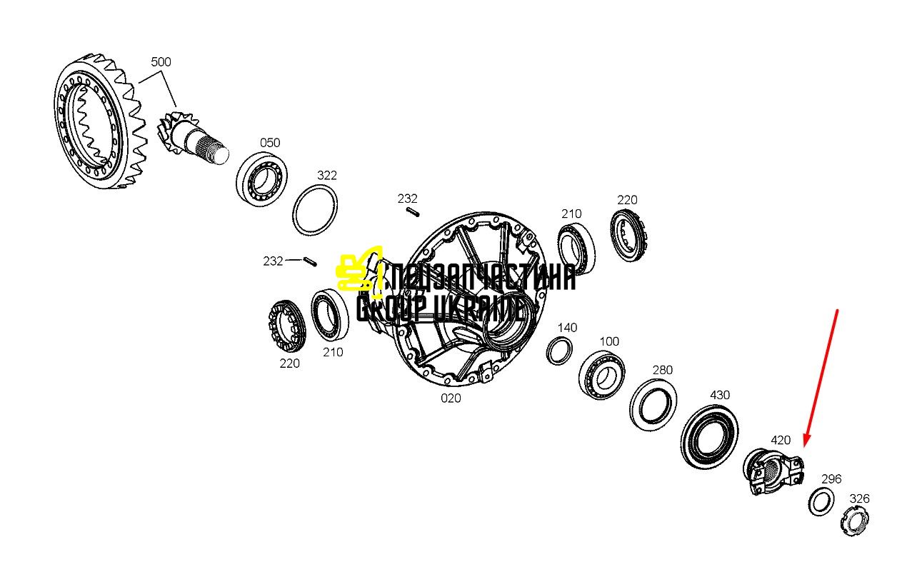 84354757 (4460325178) Фланець New Holland, ZF