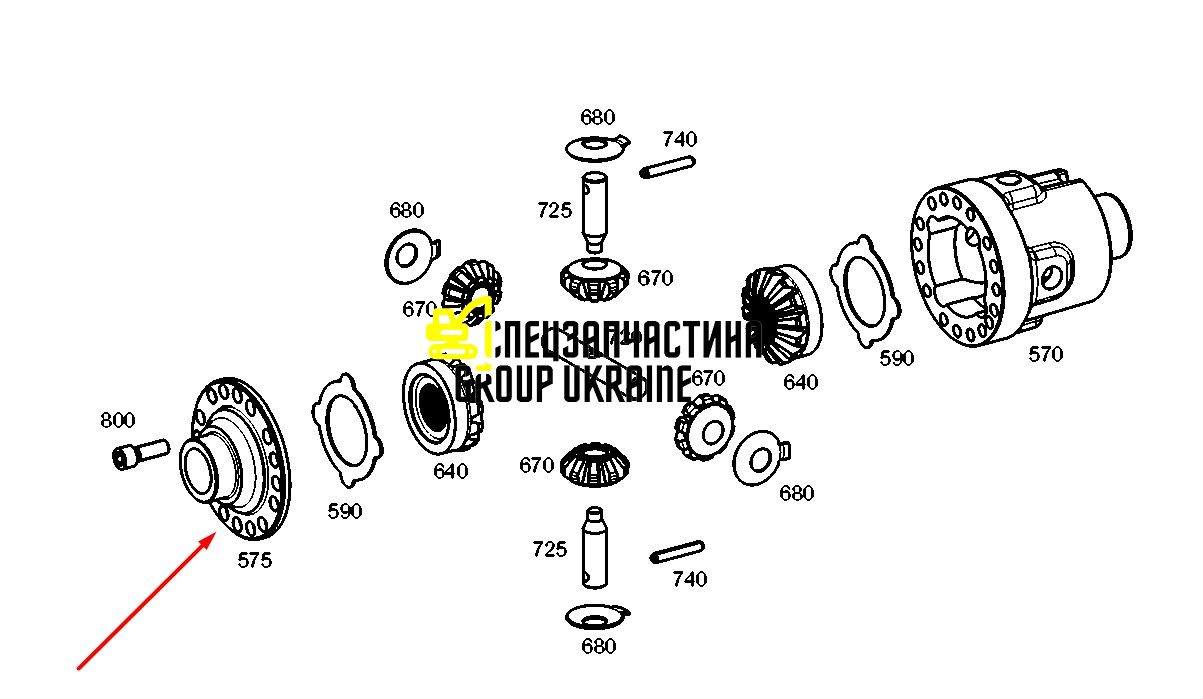 84475861 (4461373050) Кришка корпусу диференціала New Holland, ZF