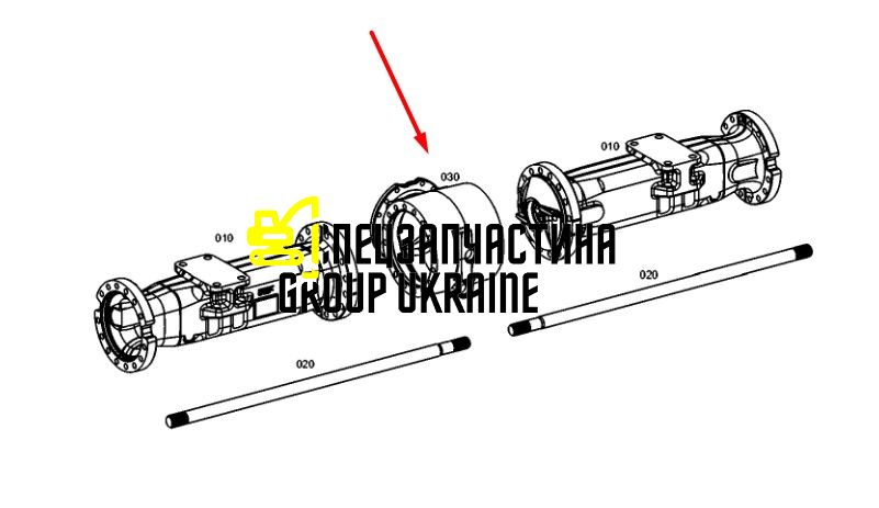 84487656 (4472348012) Корпус приводу мосту New Holland, ZF
