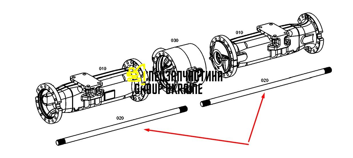84487660 Напіввісь New Holland