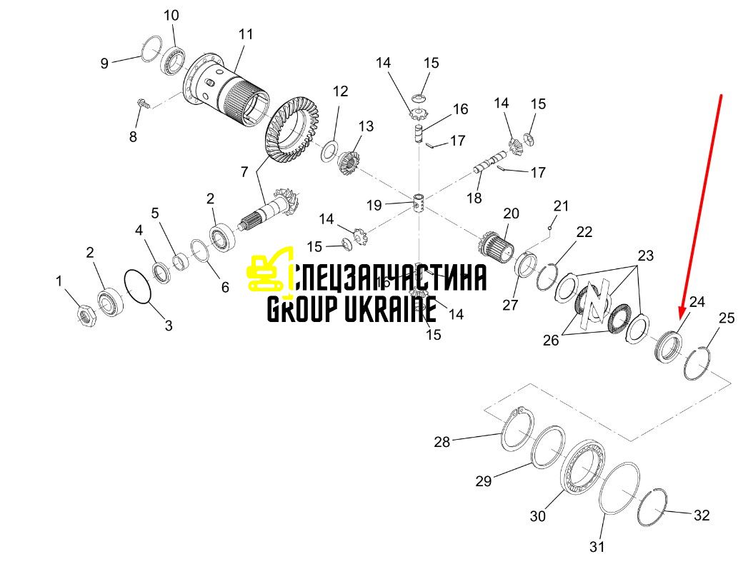 84512609 Підшипник New Holland, Dana Spicer