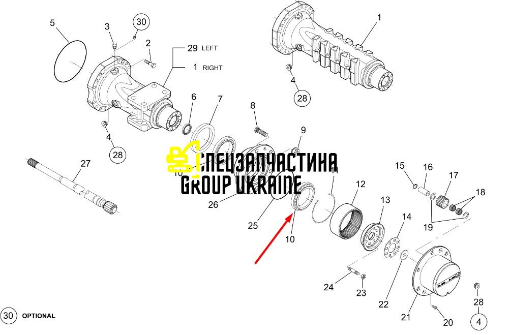 84512891 (005.10.1380) Підшипник роликовий New Holland, Dana Spicer