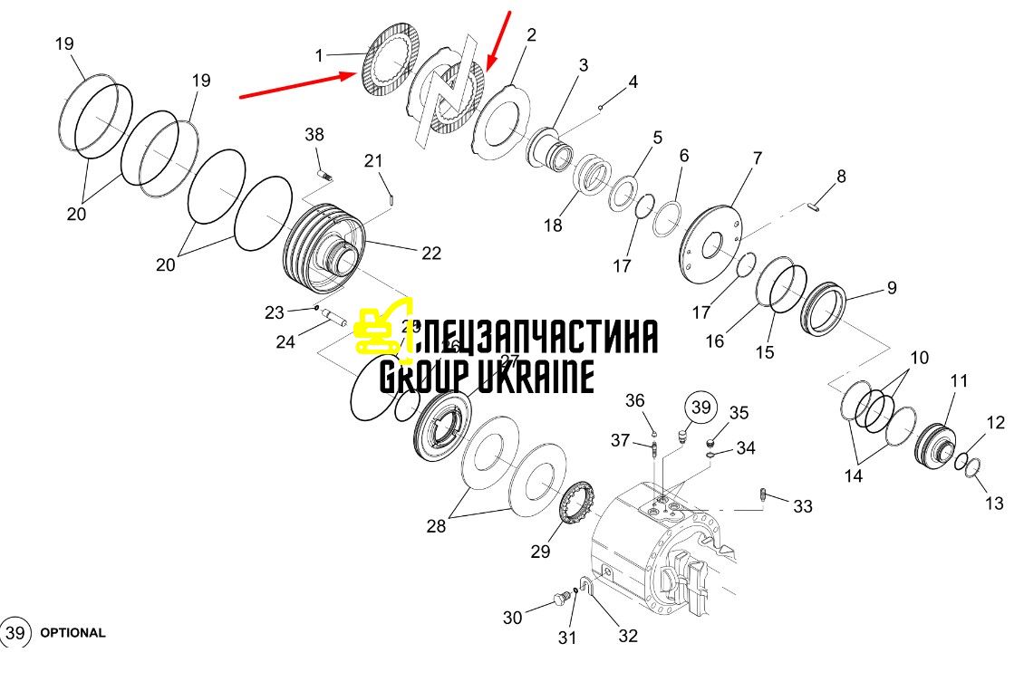84512925 Гальмівний диск New Holland, Dana Spicer