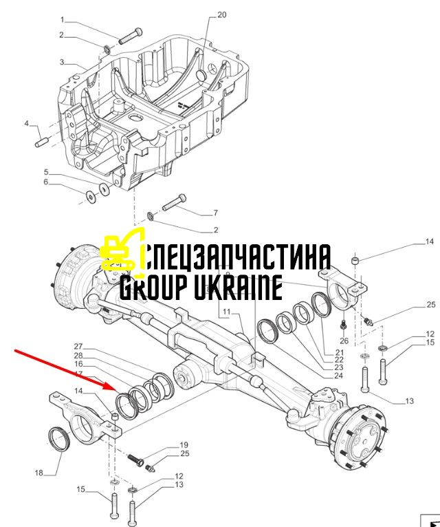 82920195 (126628, 12015702B, 82920195, 51335857, 157-0744, ER126628) Сальник New Holland, Carraro 150x165x12
