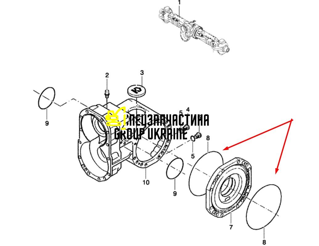 Кільце ущільнювача New Holland, DANA SPICER 85806902