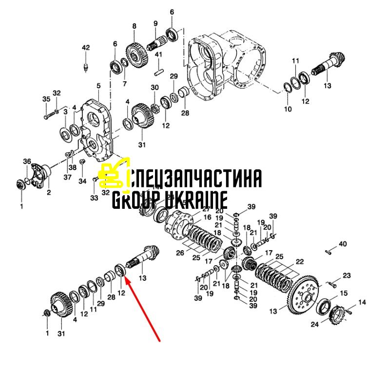 85806922 Подшипник конический в сборе New Holland, Dana Spicer