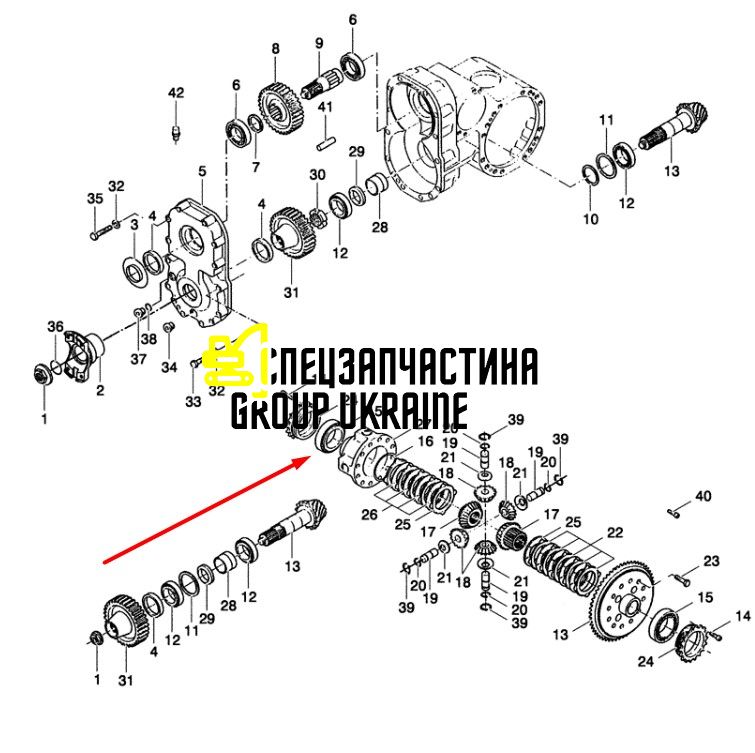 85806925 Підшипник конічний у зборі New Holland, Dana Spicer
