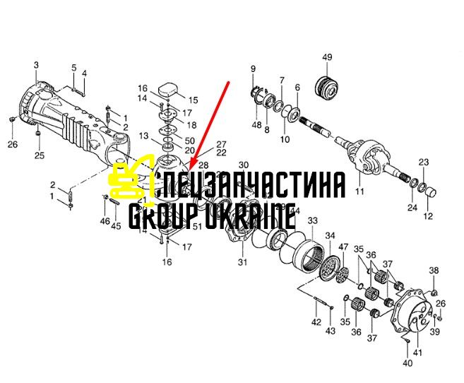 85806974 Поворотний кулак New Holland, Dana Spicer
