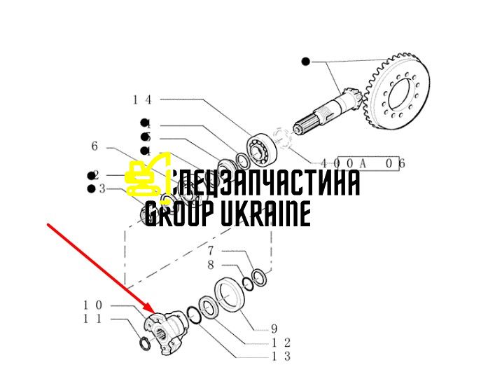 85808300 (137959, 320-8554, 600492) Фланець New Holland, Carraro