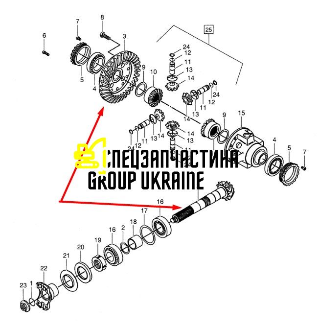 85813923 Головна (конічна) пара New Holland, Dana Spicer