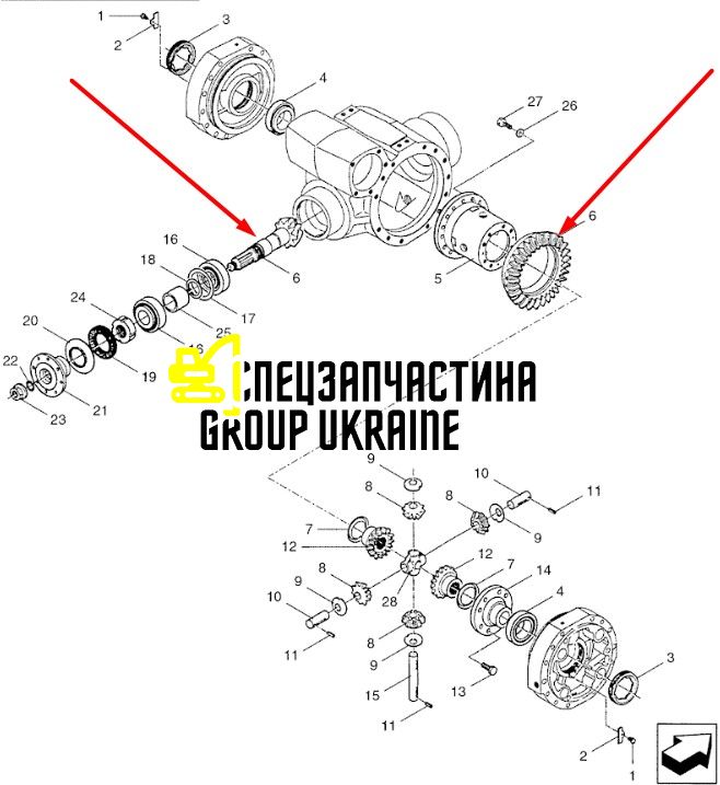 85813945 Головна (конічна) пара New Holland, Dana Spicer