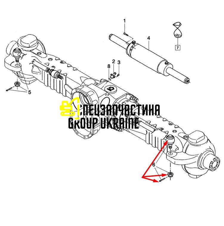 858158510 Рульова тяга в зборі New Holland, Dana Spicer