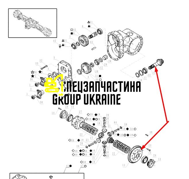 85826706 Головна (конічна) пара New Holland, Dana Spicer
