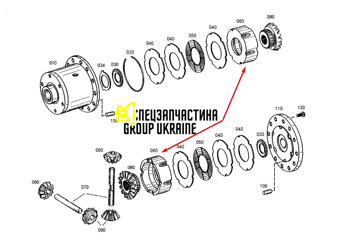 119337A1 (7380531) Притискне (уперте) кільце New Holland, Dana Spicer