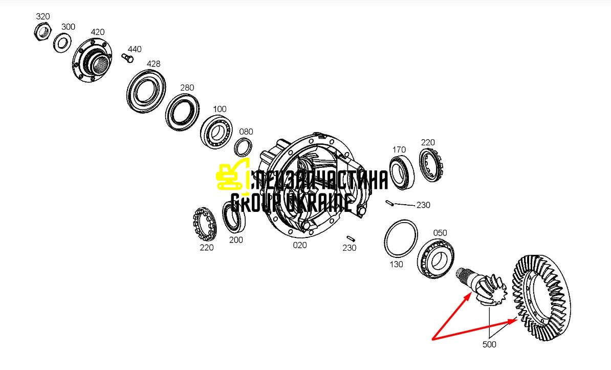 8604976 (121351A1) Головна пара New Holland, ZF
