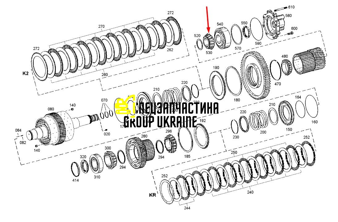 8605441 (0735371970) Роликовий підшипник New Holland, ZF