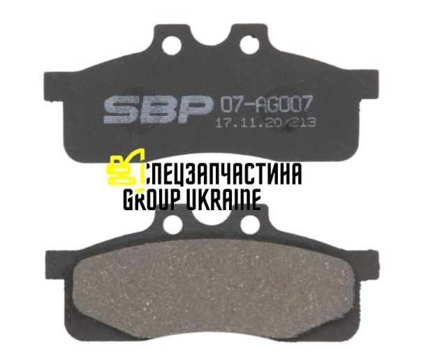 9969116 Комплект гальмівних колодок, дискове гальмо New Holland 07-AG007