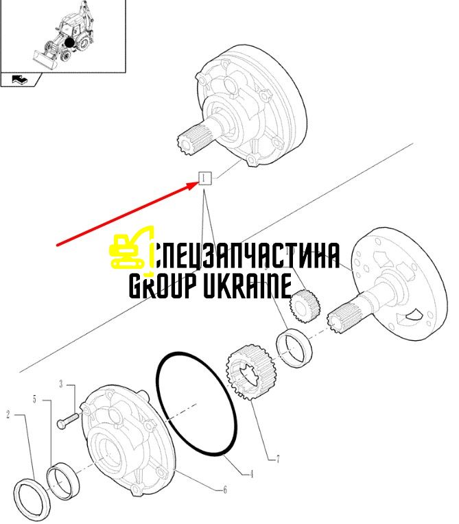 291523A1 (4203850) Маслонасос КПП New Holland, Dana Spicer T16000