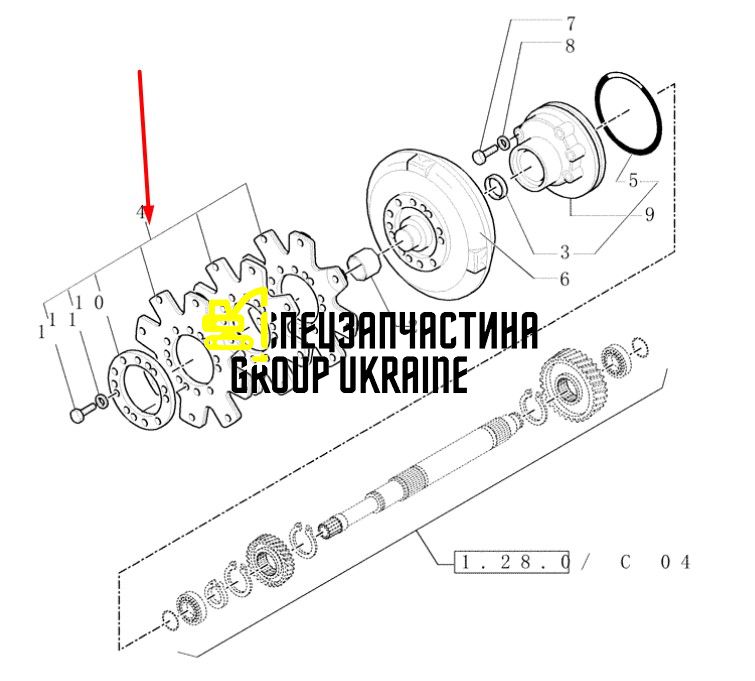 87603910 (8100084) Пластини гідротрансформатора New Holland в КПП Dana Spicer T16000
