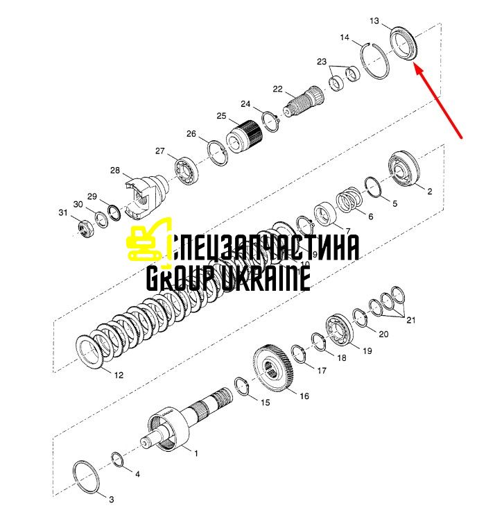 Зубчастий диск / Диск КПП New Holland, DANA SPICER 87603929