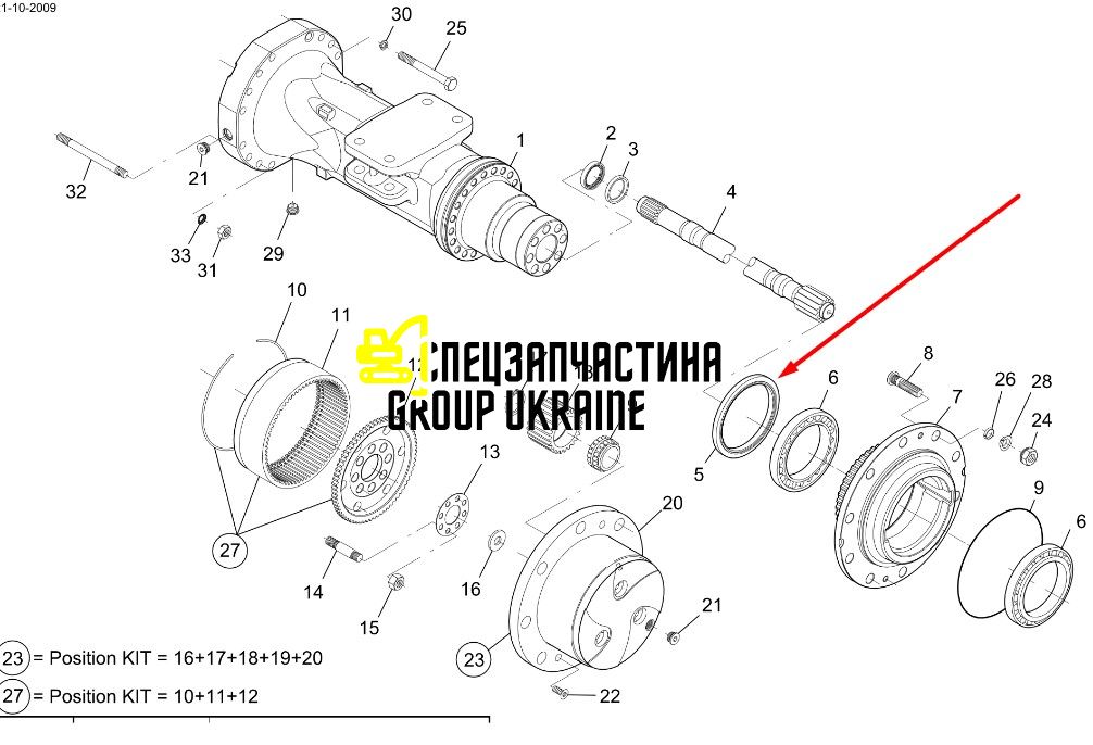 87674602 (163.07.009.01) Манжета ступиці New Holland, DANA Spicer T8.390/Mag.310/335/340