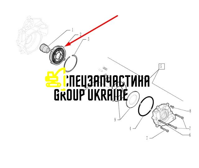 87701327 (644197, 6195607M91) Комплект фрикційних дисків New Holland, Carraro