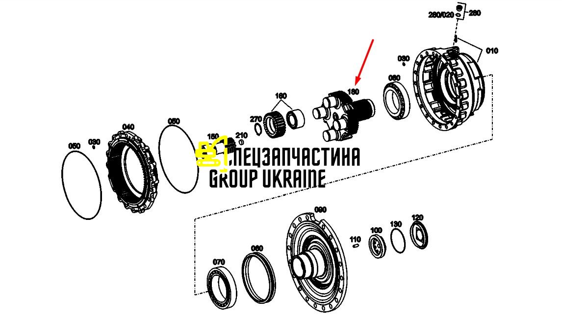 87758636 (4474354167) Водило планетарного механізму New Holland, ZF