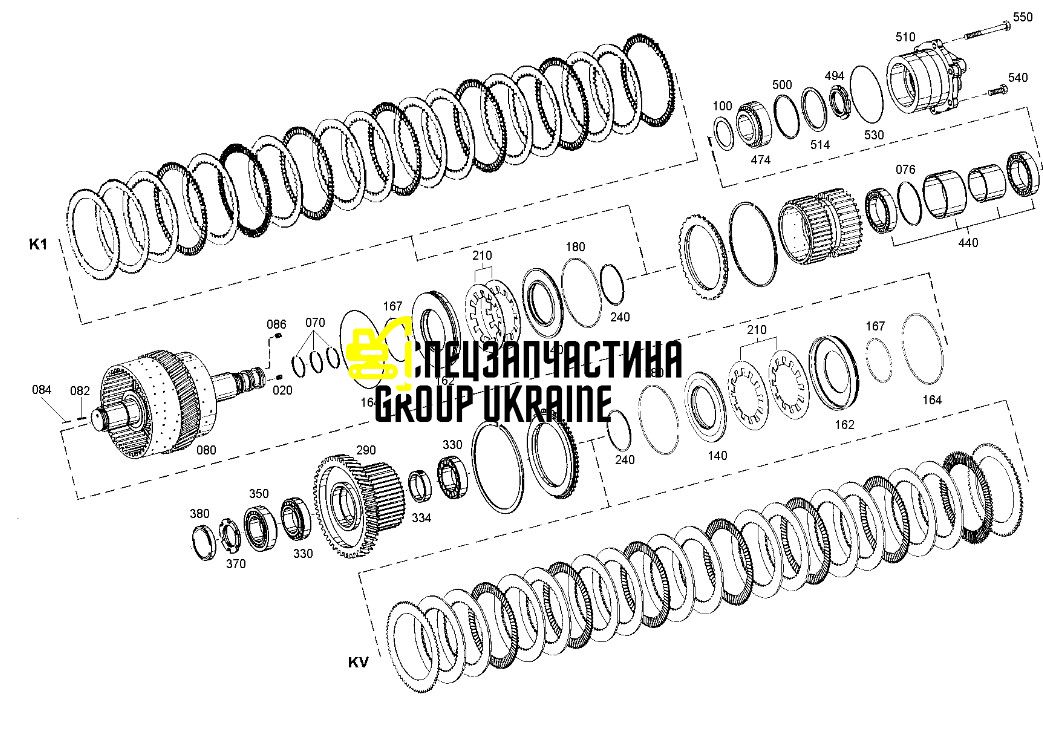 8900130488 (0501314781) Фрикційний диск New Holland, ZF
