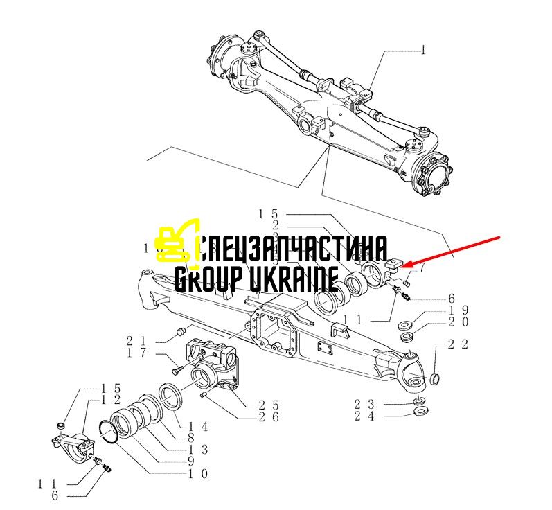 9967991 ( 64821.2, 119372, 108997, 501530, 30223910, ER119372, 10/905601) Супорт New Holland, Carraro